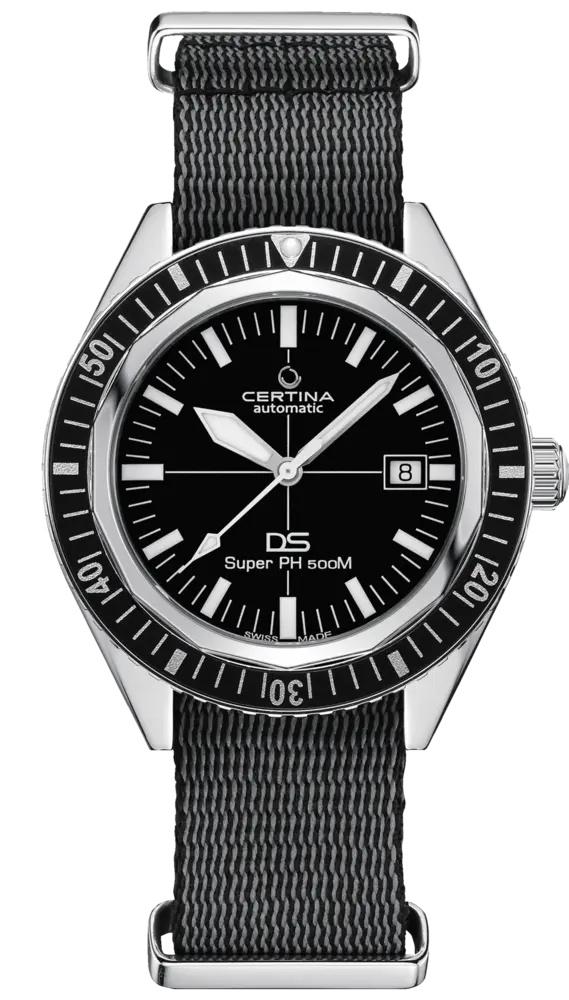 Certina C037.407.18.050.00 : DS Super PH500M Stainless Steel / Black / NATO