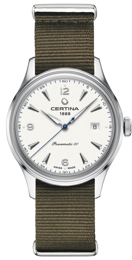 Certina C038.407.18.037.00 : DS Powermatic 80 Stainless Steel / White