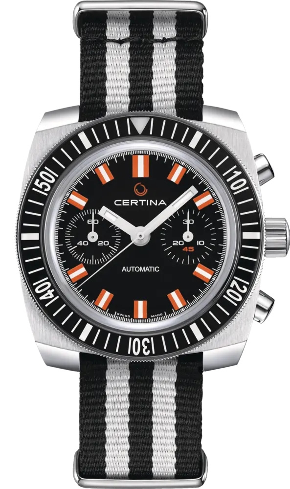 Certina C040.462.18.051.00 : DS Chronograph Automatic 1968 Stainless Steel / Black / NATO