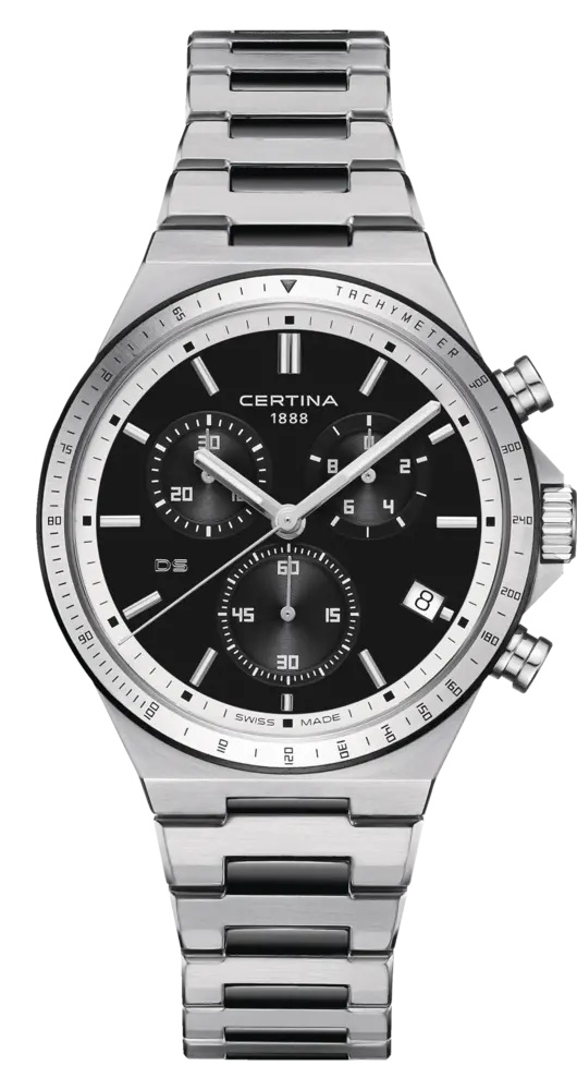Certina C043.417.22.051.00 : DS-7 Chronograph Stainless Steel / Black / Bracelet
