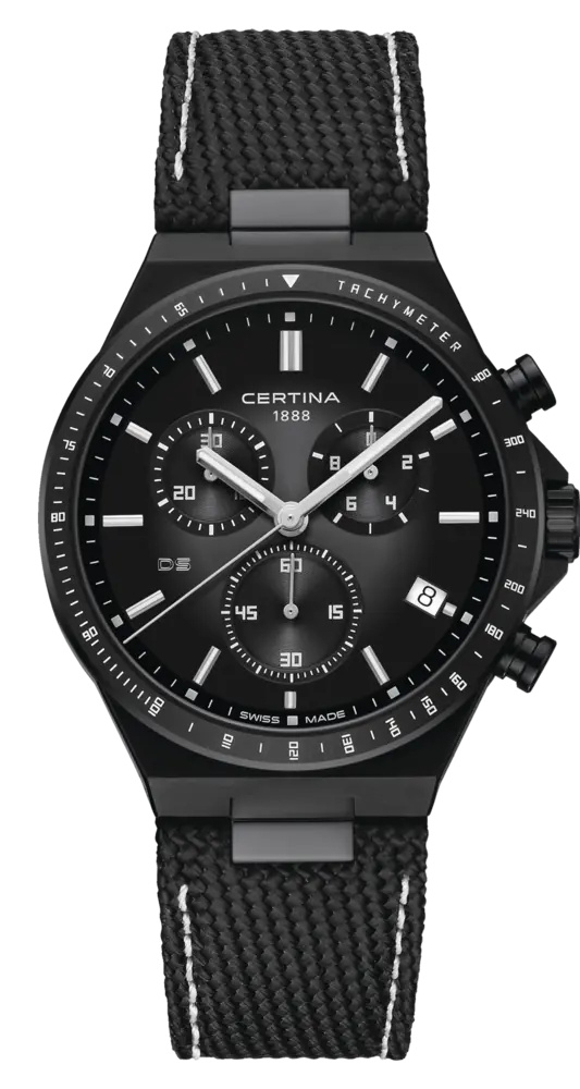 Certina C043.417.38.081.00 : DS-7 Chronograph PVD / Black  / Bracelet