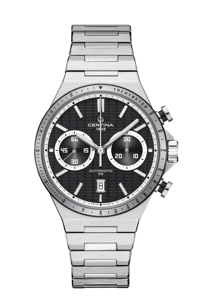 Certina C043.427.21.051.00 : DS-7 Chrono Auto Stainless Steel / Black / Bracelet