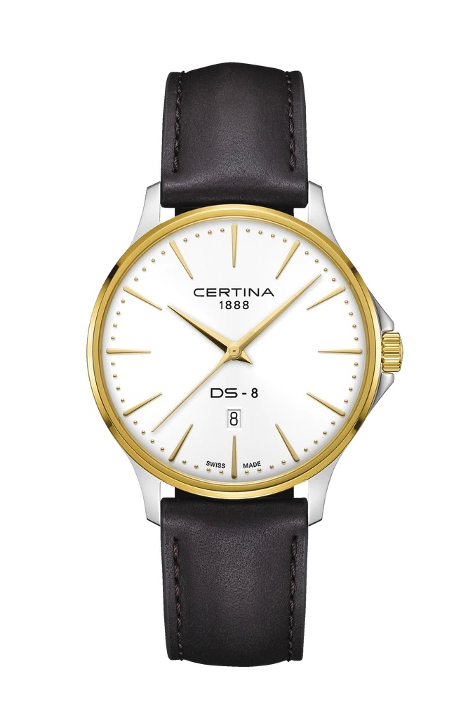 Certina C045.410.26.031.00 : DS-8 Gent Quartz Stainless Steel - Yellow Gold / Silver