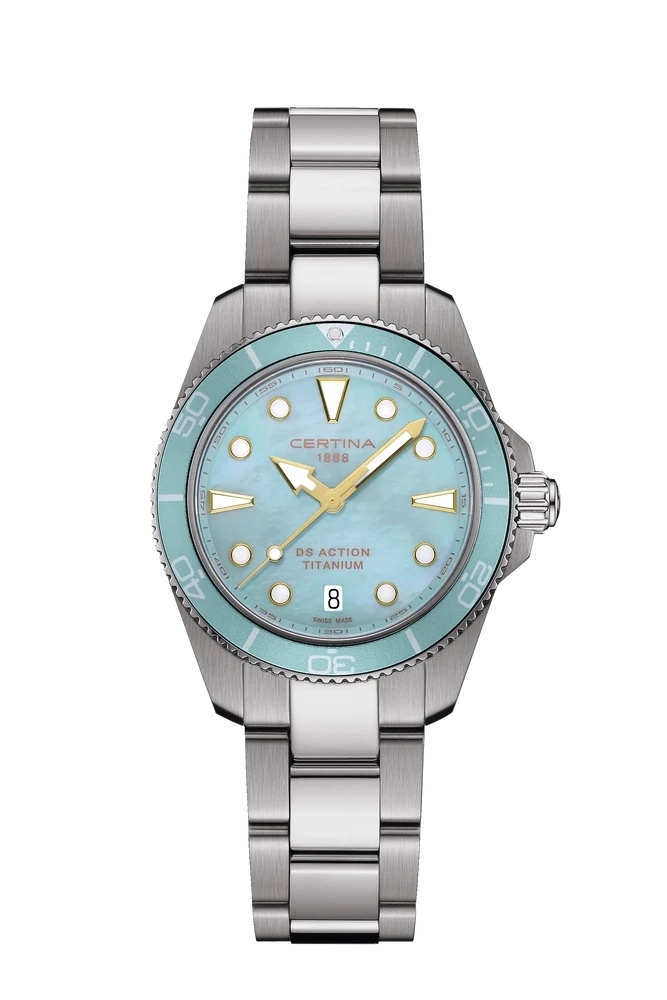Certina C048.210.44.131.00 : DS Action Quartz 34.5 Titanium / MOP / Bracelet