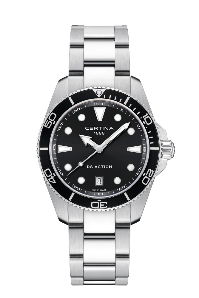 Certina C048.410.11.051.00 : DS Action 40 Quartz Stainless Steel / Black
