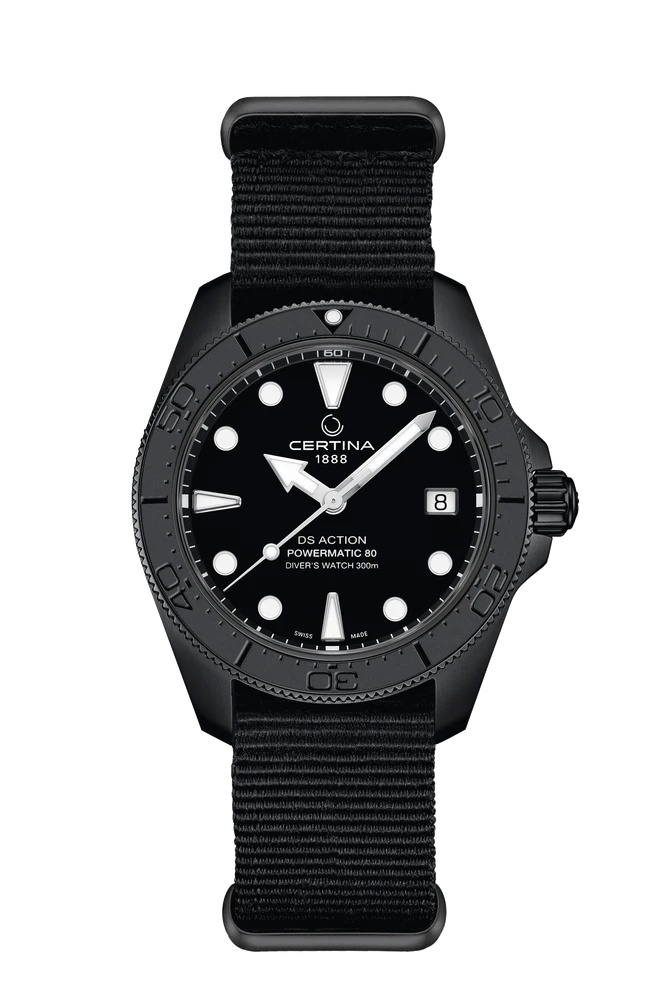 Certina C048.807.38.051.00 : DS Action Diver 38 Powermatic 80 PVD / Black
