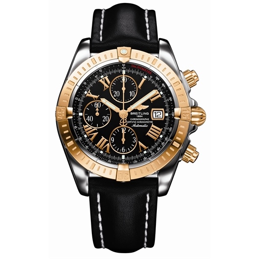 Breitling C1335611/B821 : Chronomat Evolution Stainless Steel / Yellow Gold / Black - Roman