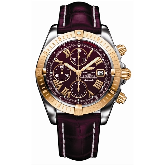 Breitling C1335611/K515 : Chronomat Evolution Stainless Steel / Yellow Gold / Black - Roman