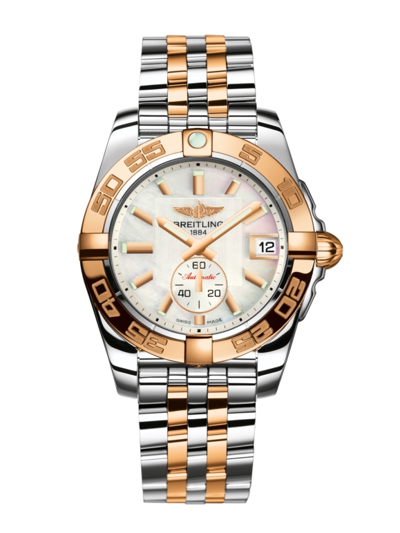 Breitling C37330121A1C1 : Galactic 36 Automatic Stainless Steel / Rose Gold / Pearl / Bracelet