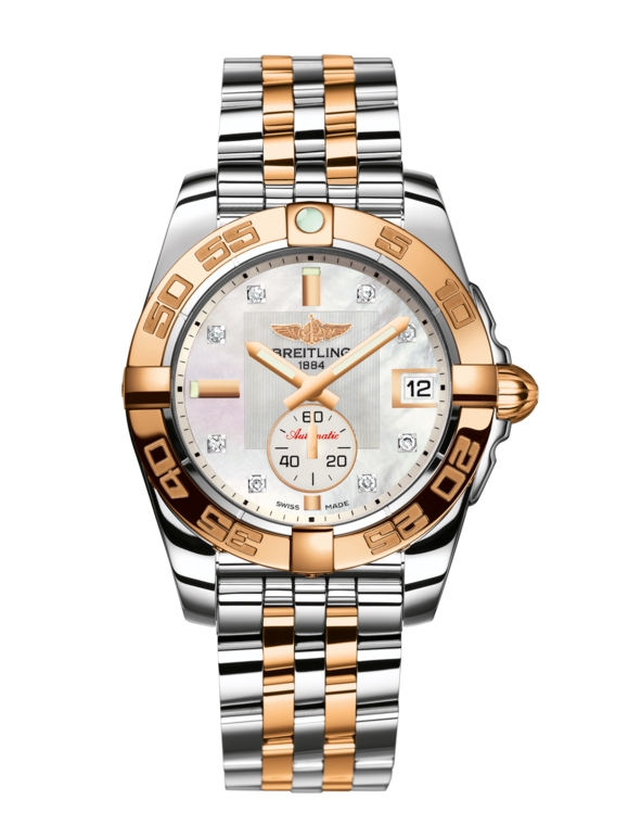 Breitling C37330121A2C1 : Galactic 36 Automatic Stainless Steel / Rose Gold / Pearl Diamond / Bracelet