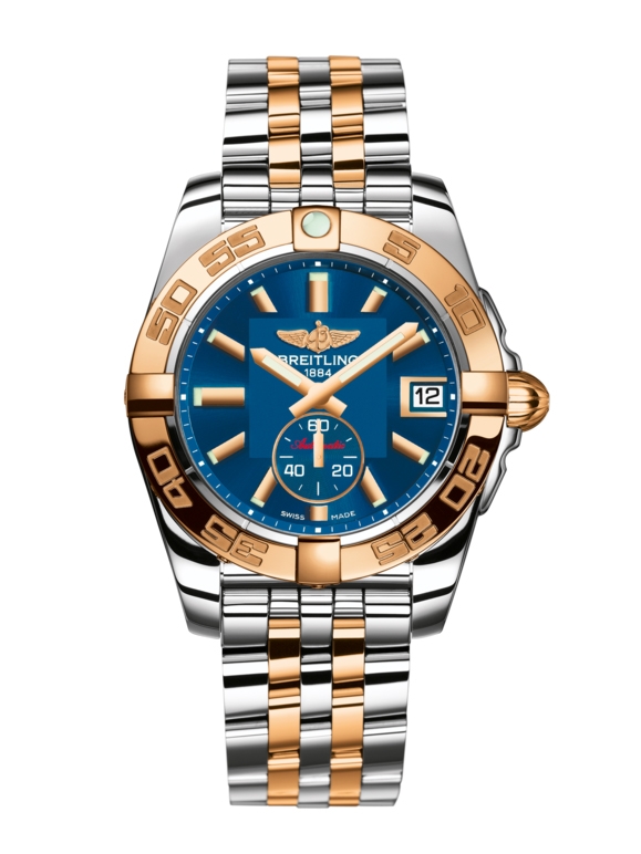 Breitling C3733012/C831/376C : Galactic 36 Automatic Stainless Steel / Rose Gold / Gun Blue / Bracelet