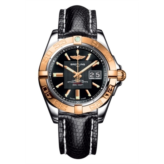 Breitling C49350L2.BA09.145Z : Galactic 41 Stainless Steel / Rose Gold / Trophy Black / Teju