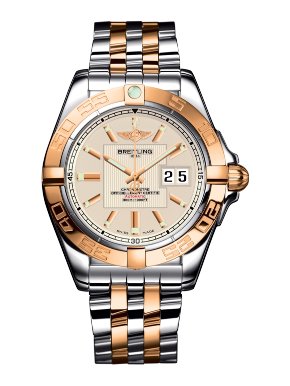 Breitling C49350L2.G701.366C : Galactic 41 Stainless Steel / Rose Gold / Sierra Silver / Bracelet