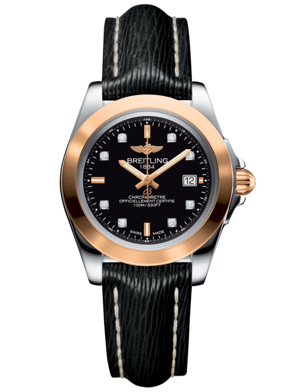 Breitling C7133012/BF64/208X/A14BA.1 : Galactic 32 Sleek Edition Stainless Steel / Rose Gold / Trophy Black Diamond / Sahara