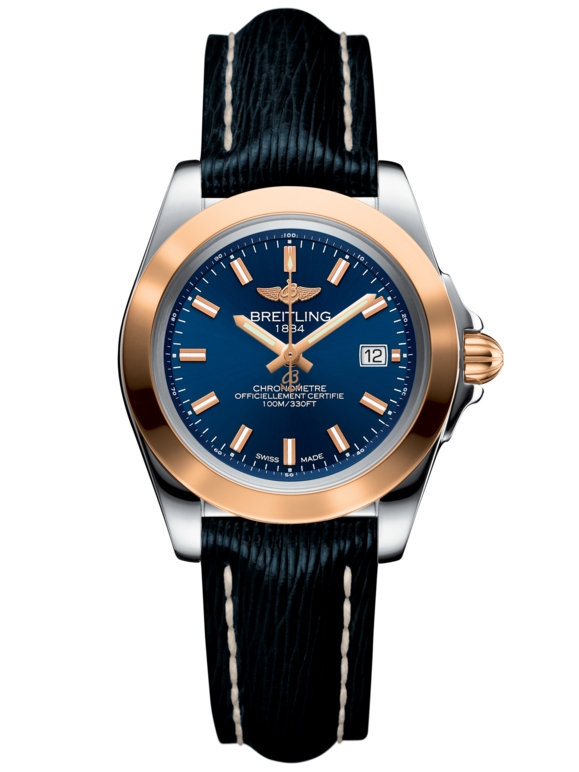 Breitling C7133012/BF65/210X/A14BA.1 : Galactic 32 Sleek Edition Stainless Steel / Rose Gold / Horizon Blue / Sahara