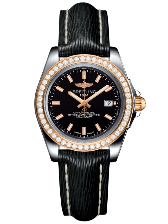 Breitling C7133053/BF65/208X/A14BA.1 : Galactic 32 Sleek Edition Stainless Steel / Rose Gold / Diamond / Trophy Black / Sahara