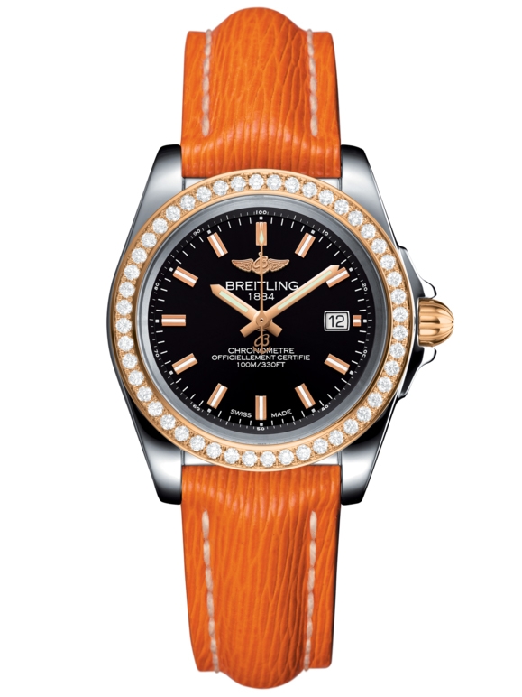 Breitling C7133053/BF65/212X/A14BA.1 : Galactic 32 Sleek Edition Stainless Steel / Rose Gold / Diamond / Trophy Black / Sahara