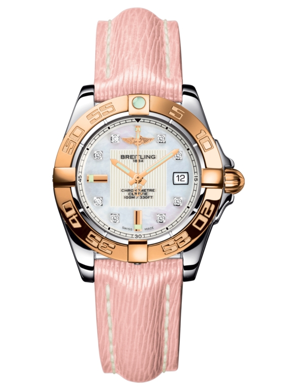 Breitling C71356L2.A712.238X : Galactic 32 Stainless Steel / Rose Gold / Pearl Diamond / Sahara