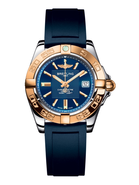 Breitling C71356L2.C813.141S : Galactic 32 Stainless Steel / Rose Gold / Metallica Blue / Rubber