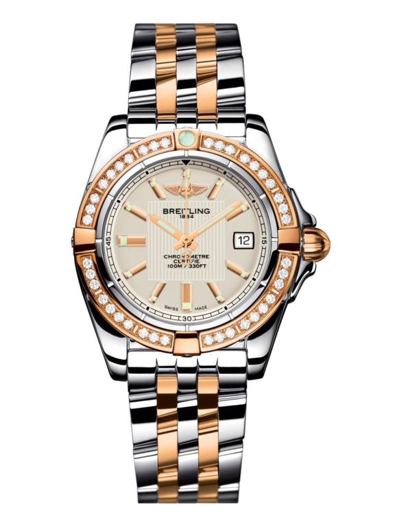 Breitling C71356LA.G704.367C : Galactic 32 Stainless Steel / Rose Gold / Diamond / Sierra Silver / Bracelet