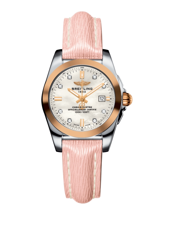 Breitling C7234812/A792/272X/A12BA.1 : Galactic 29 Stainless Steel / Rose Gold / Pearl Diamond / Sahara