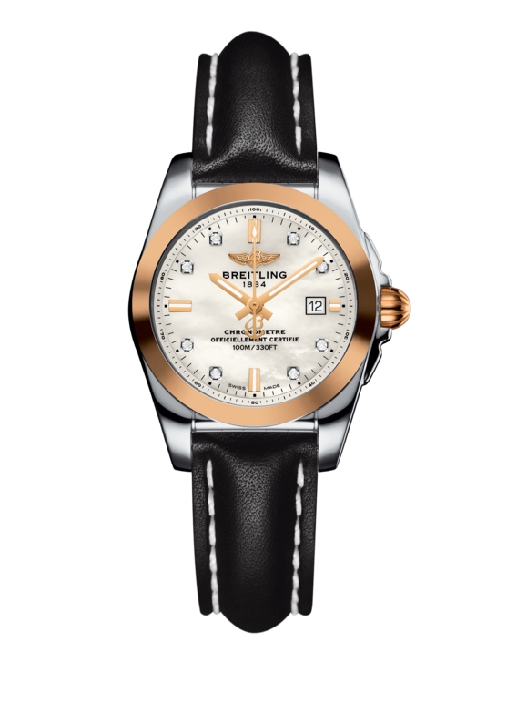 Breitling C7234812/A792/477X/A12BA.1 : Galactic 29 Stainless Steel / Rose Gold / Pearl Diamond / Calf