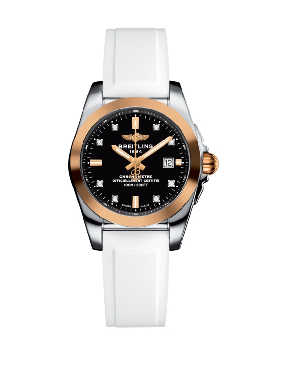 Breitling C7234812/BE86/249S/A12S.1 : Galactic 29 Stainless Steel / Rose Gold / Trophy Black Diamond / Rubber