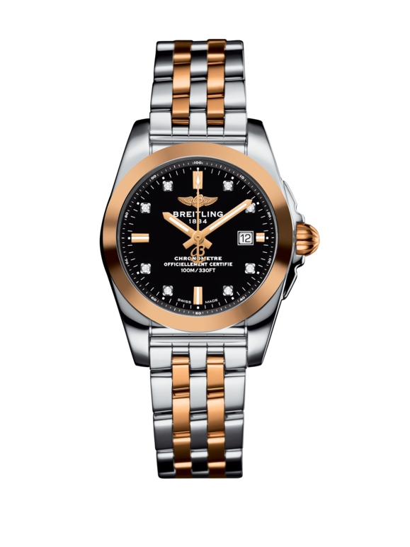 Breitling C7234812/BE86/791C : Galactic 29 Stainless Steel / Rose Gold / Trophy Black Diamond / Bracelet