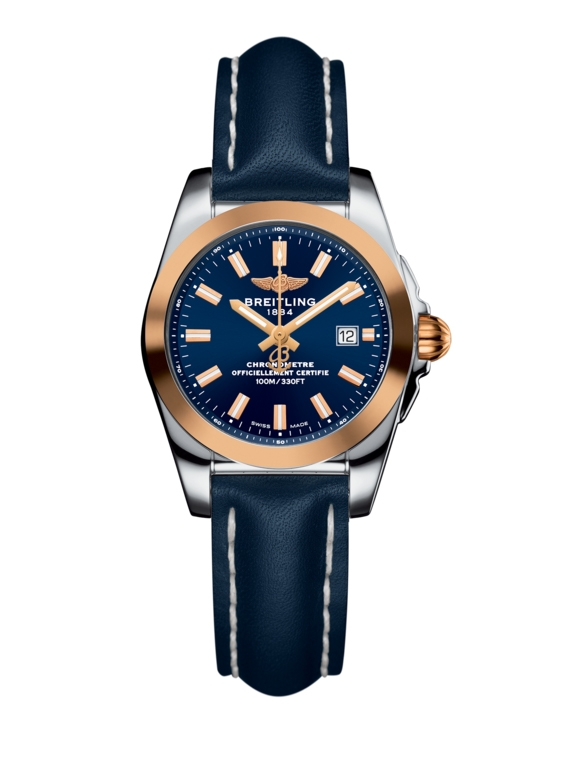 Breitling C7234812/C950/486X/A12BA.1 : Galactic 29 Stainless Steel / Rose Gold / Horizon Blue / Calf