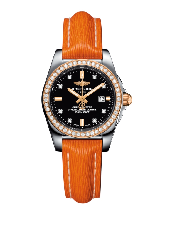 Breitling C7234853/BE86/270X/A12BA.1 : Galactic 29 Stainless Steel / Rose Gold / Diamond / Trophy Black Diamond / Sahara