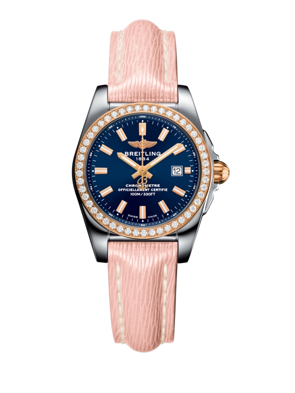 Breitling C7234853/C950/272X/A12BA.1 : Galactic 29 Stainless Steel / Rose Gold / Diamond / Horizon Blue / Sahara