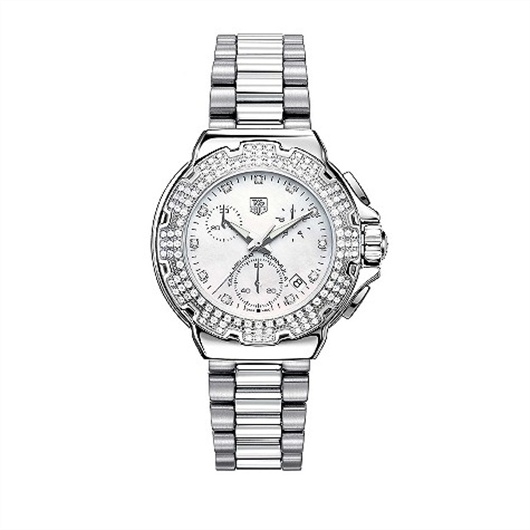 TAG Heuer CAC1310.BA0852 : Formula 1 Quartz Chronograph 37 Stainless Steel / MOP - Diamond / Bracelet
