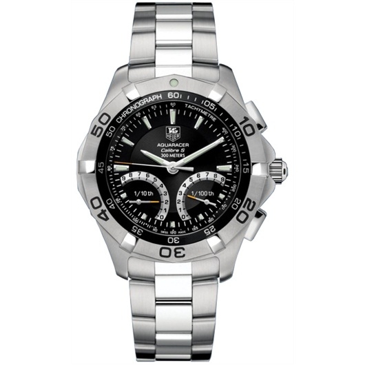 TAG Heuer CAF7010.BA0815 : Aquaracer 300M Calibre S 43 Stainless Steel / Black / Bracelet