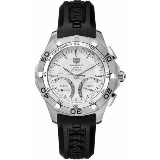 TAG Heuer CAF7011.FT8011 : Aquaracer 300M Calibre S 43 Stainless Steel / Silver / Rubber