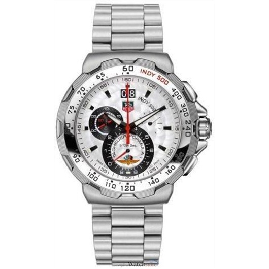 TAG Heuer CAH101B.BA0860 : Formula 1 Quartz Chronograph Big Date 44 Stainless Steel / Indy 500 / Bracelet