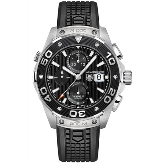 TAG Heuer CAJ2110.FT6023 : Aquaracer 500M Calibre 16 44 Stainless Steel / Black / Rubber