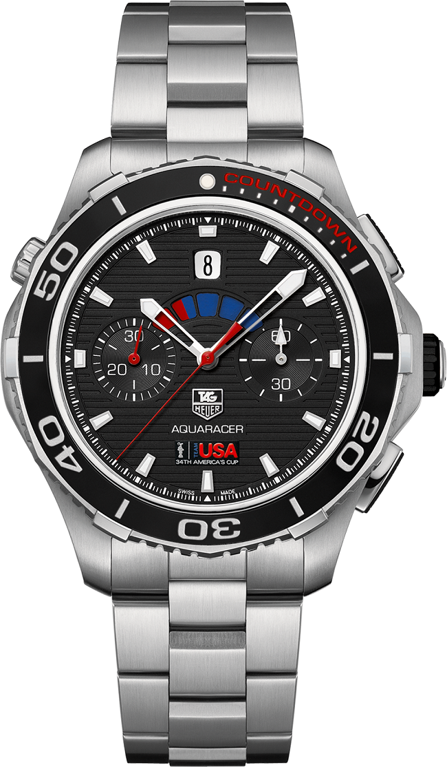 TAG Heuer CAK211B.BA0833 : Aquaracer 500M Calibre 72 43 Stainless Steel / Oracle Team USA
