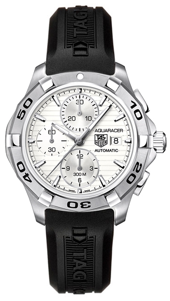 TAG Heuer CAP2111.FT6028 : Aquaracer 300M Calibre 16 42 Stainless Steel / Silver / Rubber