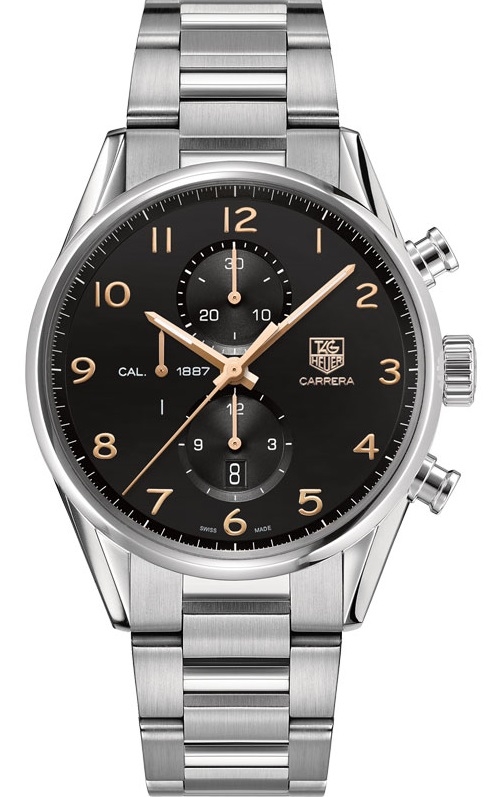 TAG Heuer CAR2014.BA0799 : Carrera Calibre 1887 43 Stainless Steel / Black / Bracelet