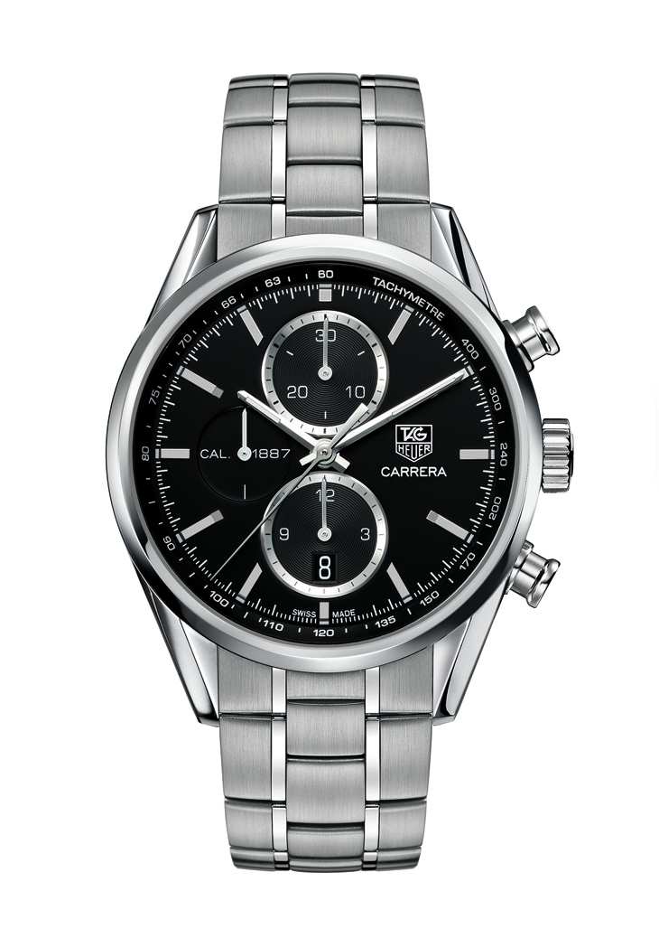 TAG Heuer CAR2110.BA0724 : Carrera Calibre 1887 41 Stainless Steel / Black / Bracelet