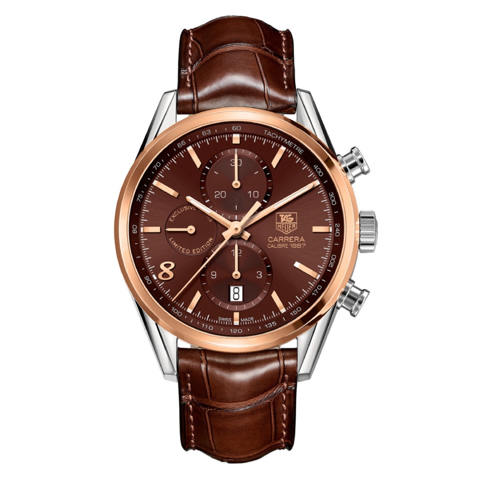 TAG Heuer CAR2151.FC6291 : Carrera Calibre 1887 41 Stainless Steel - Yellow Gold / Swiss Limited Edition