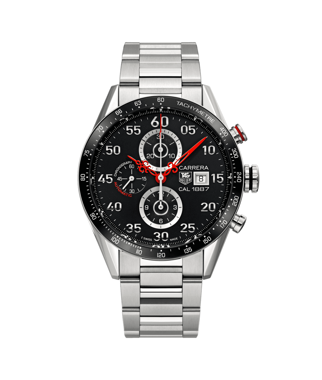 TAG Heuer CAR2A14.BA0799 : Carrera Calibre 1887 43 Stainless Steel / Black / Time Machine Nendo