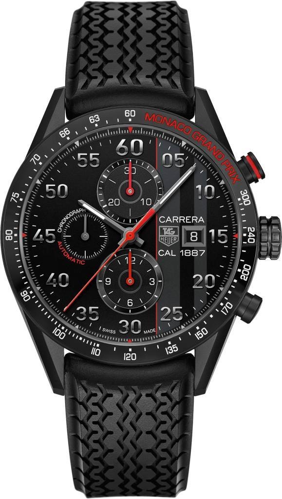 TAG Heuer CAR2A83.FT6033 : Carrera Calibre 1887 43 Titanium / Black / Monaco Grand Prix