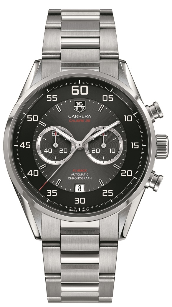 TAG Heuer CAR2B10.BA0799 : Carrera Calibre 36 Flyback Stainless Steel / Grey / Bracelet