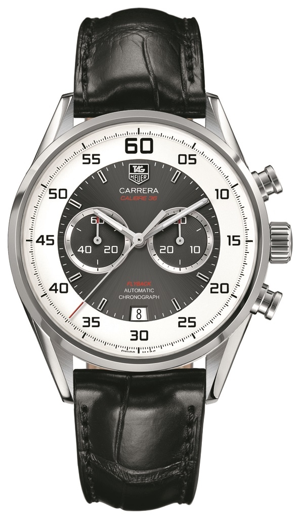 TAG Heuer CAR2B11.FC6235 : Carrera Calibre 36 Flyback Stainless Steel / Grey / Alligator
