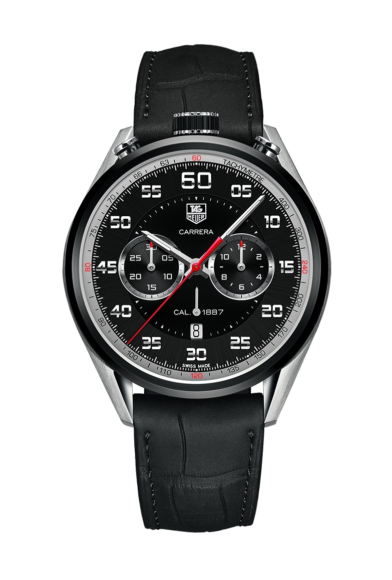 TAG Heuer CAR2C12.FC6327 : Carrera Calibre 1887 45  Bullhead Stainless Steel / Titanium / Black / Alligator