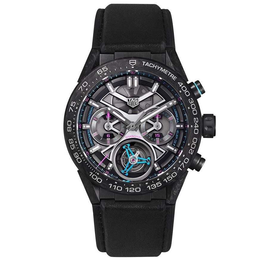 TAG Heuer CAR5A8AC.FT6231 : Carrera Calibre Heuer 02T 45 Chronograph Tourbillon Shanghai