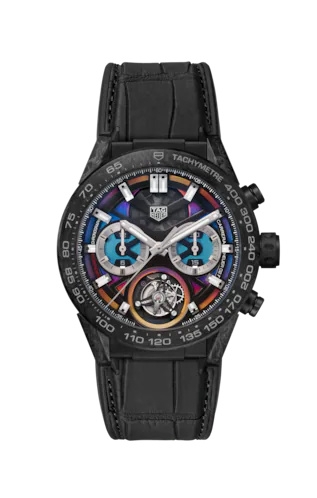 TAG Heuer CAR5A8AF.FC6415 : Carrera Calibre Heuer 02T 45 Chronograph Tourbillon Polychrome