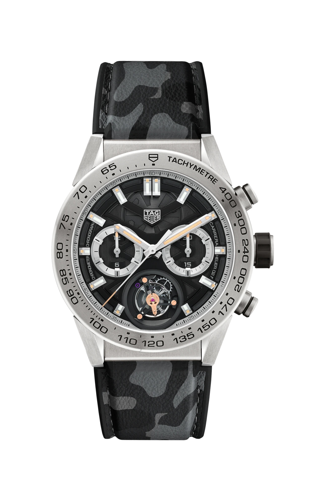 TAG Heuer CAR5A8D.EB0212 : Carrera Calibre Heuer 02T 45 Chronograph Tourbillon 160th Anniversary Japan Limited Edition