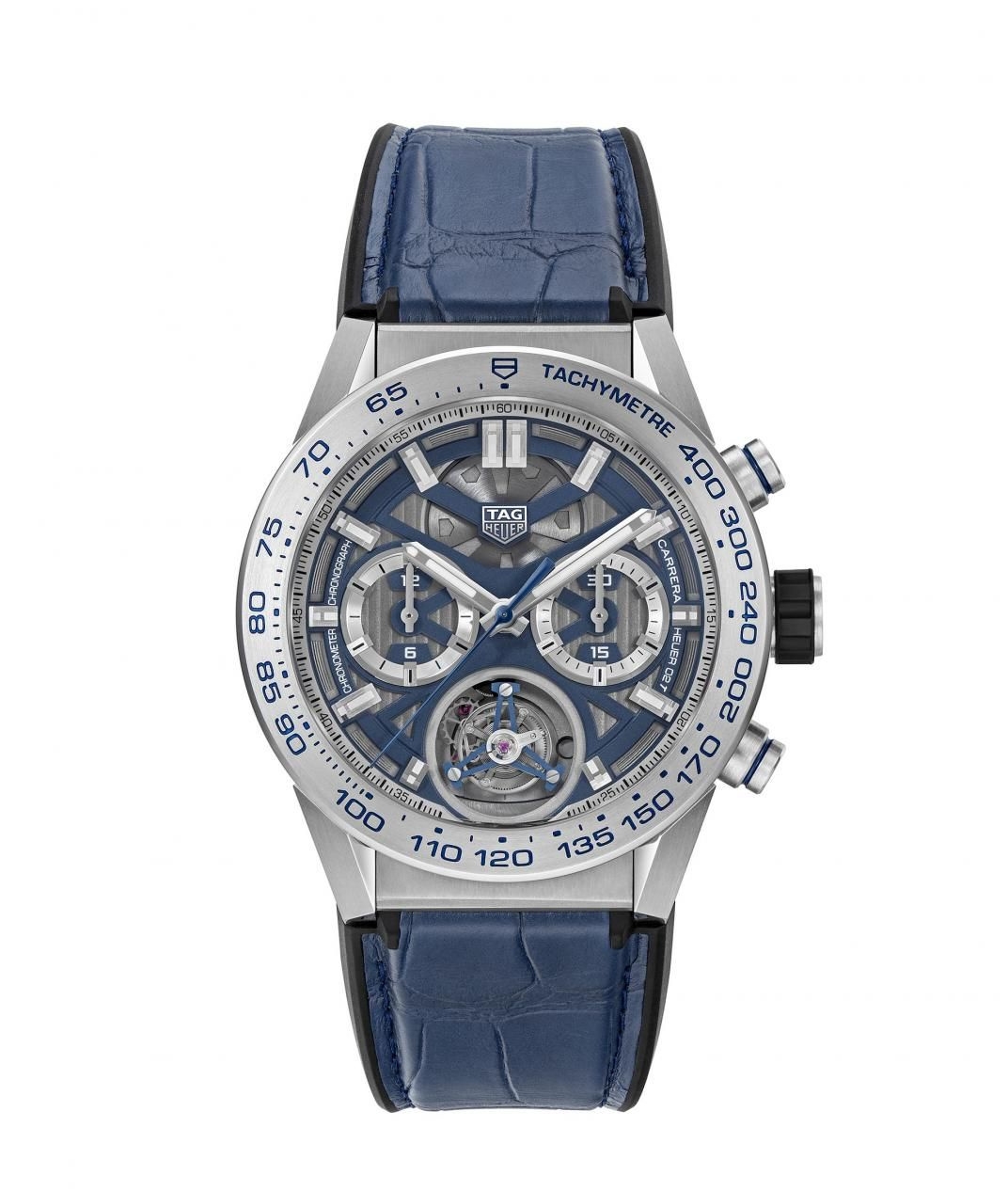 TAG Heuer CAR5A8H.FC6448 : Carrera Calibre Heuer 02T 45 Chronograph Tourbillon Titanium / Japan